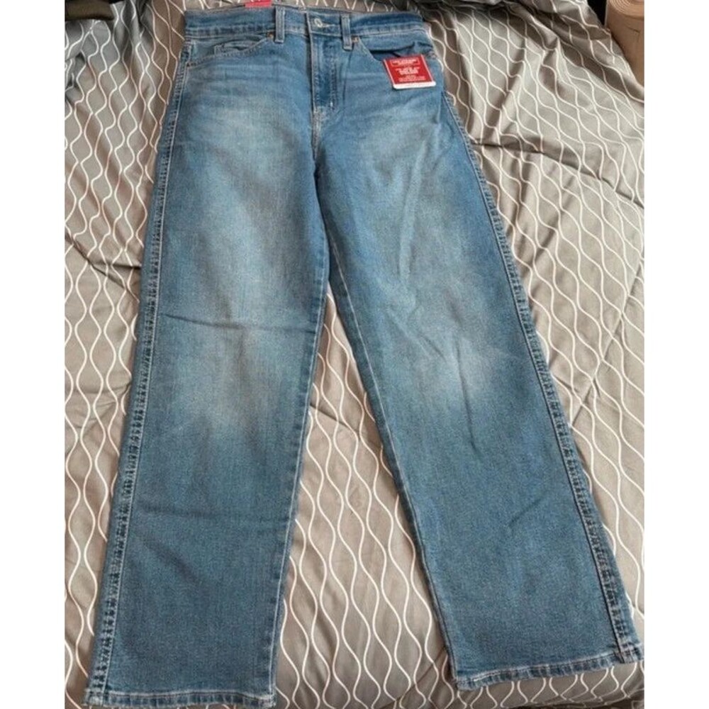Levi's Blue Wash High Rise Straight Leg Jeans Size 4|W27